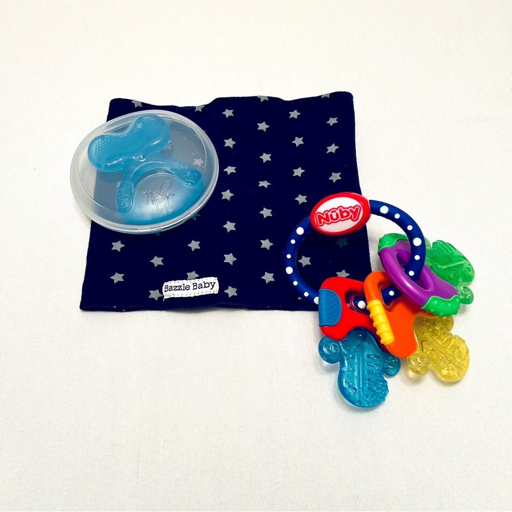 Baby Teething & Bib Bundle - (3) Pieces